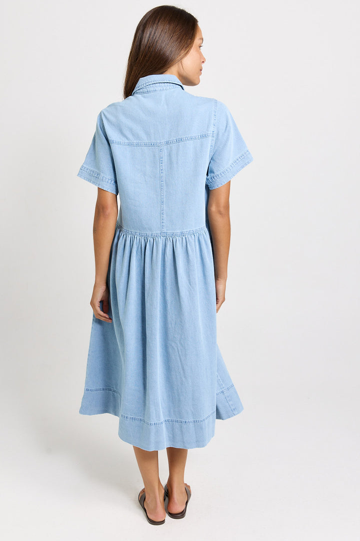 Betty Basics - Willow Denim Shirt Dress Blue