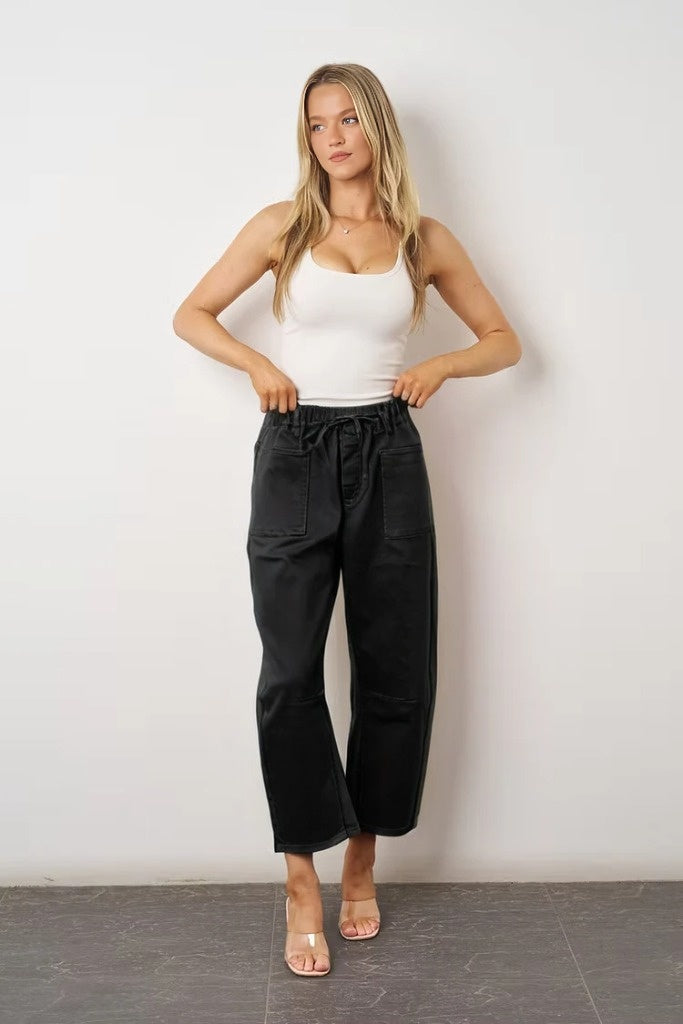 Barrie Barrel Jeans Black