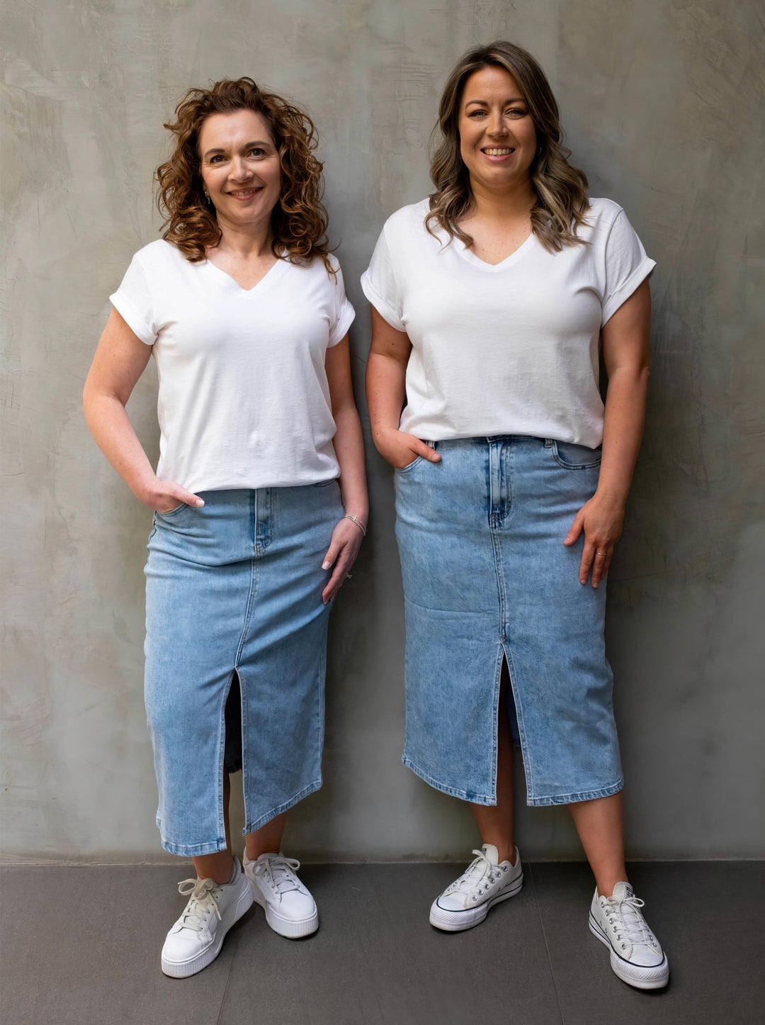 Bonnie Denim Skirt Washed Blue