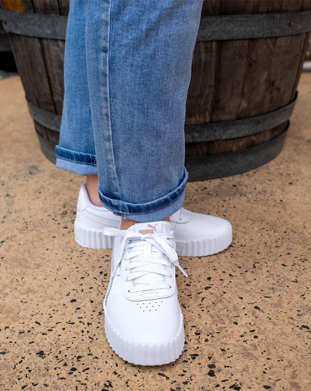 Puma Carina Sneaker White – Little Black Bag - Main Image