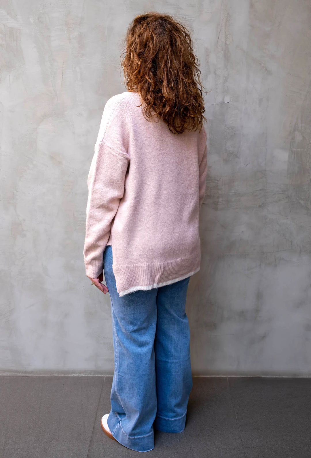 Lucy Jumper Blush / White