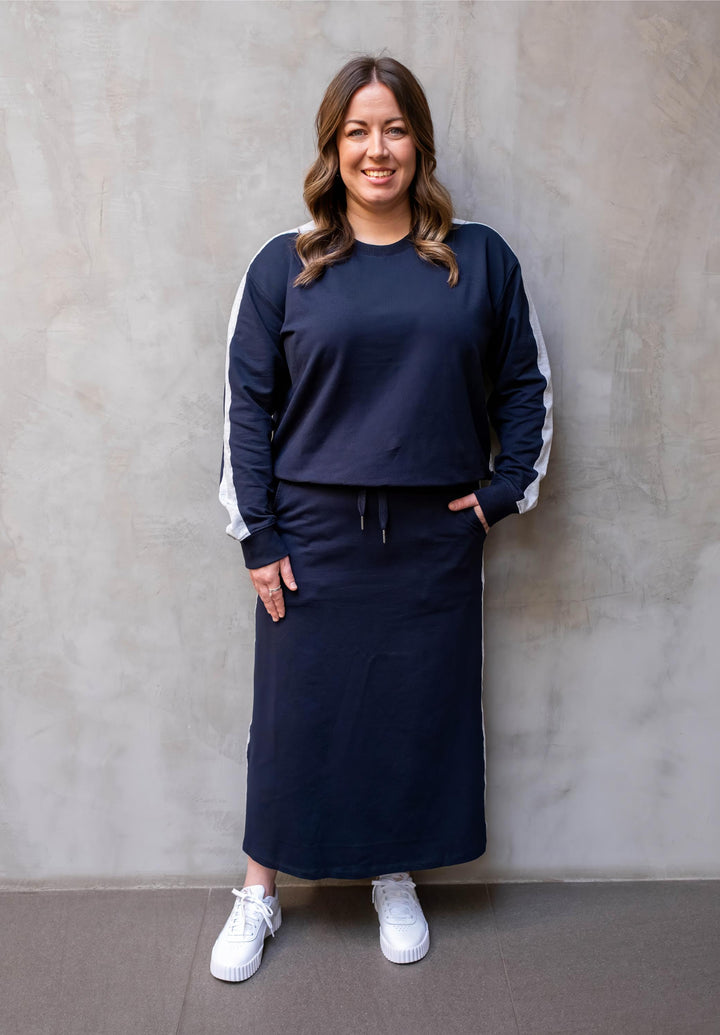 Elm - Sloane Fleece Skirt Navy