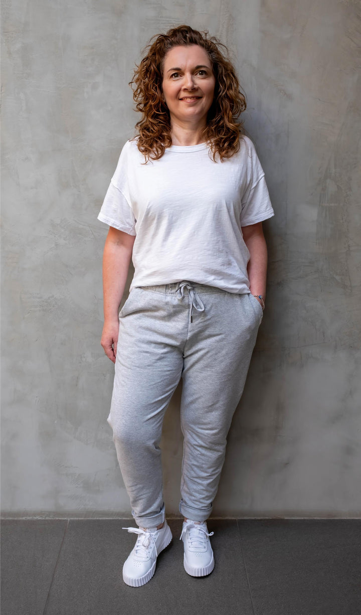 Foxwood - Lazy Day Pants Grey Marle