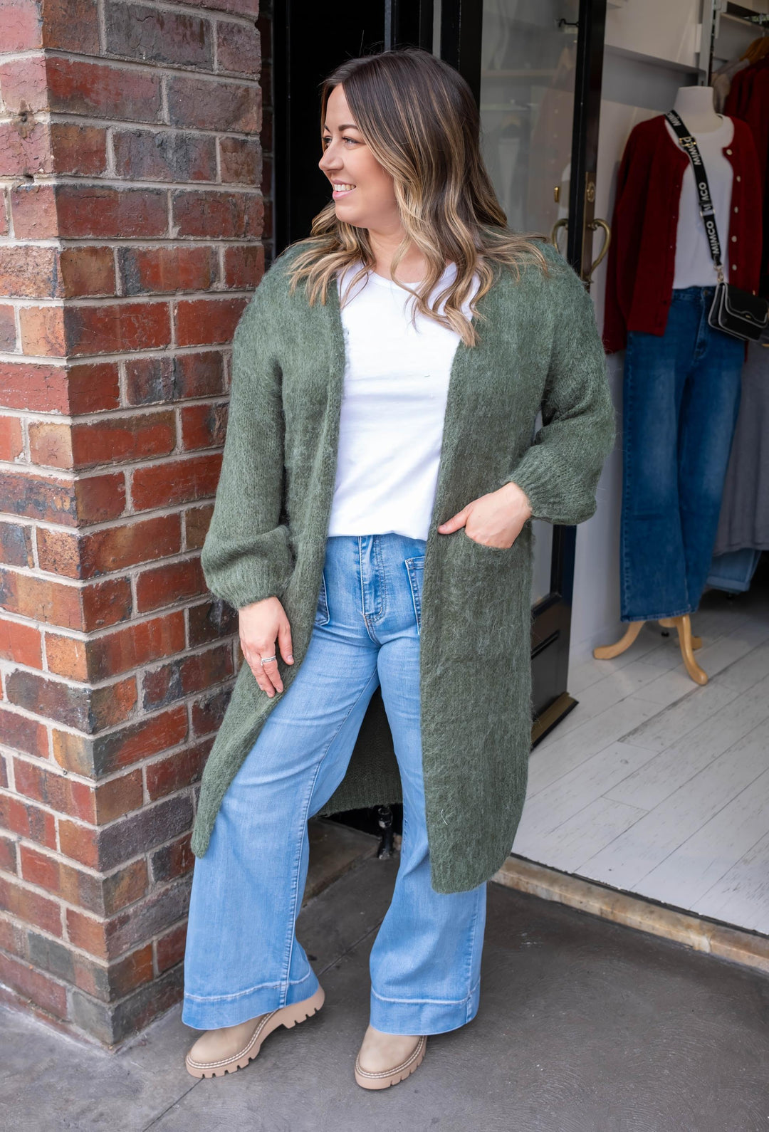 Isle Of Mine - Pallas Cardigan Pine