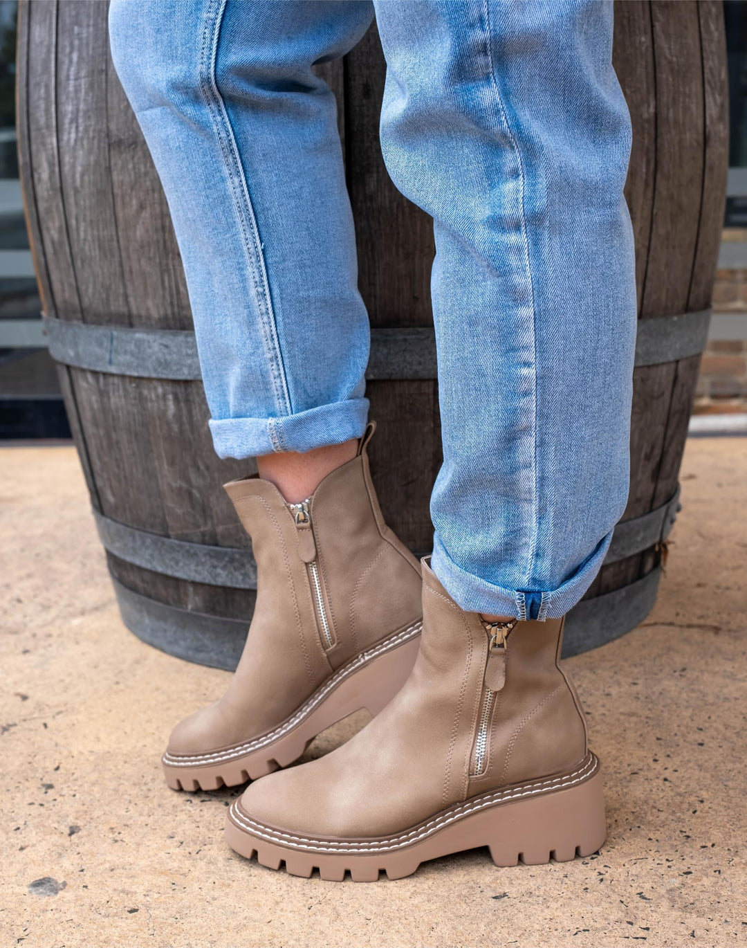 Los Cabos - Vianne Ankle Boot Taupe