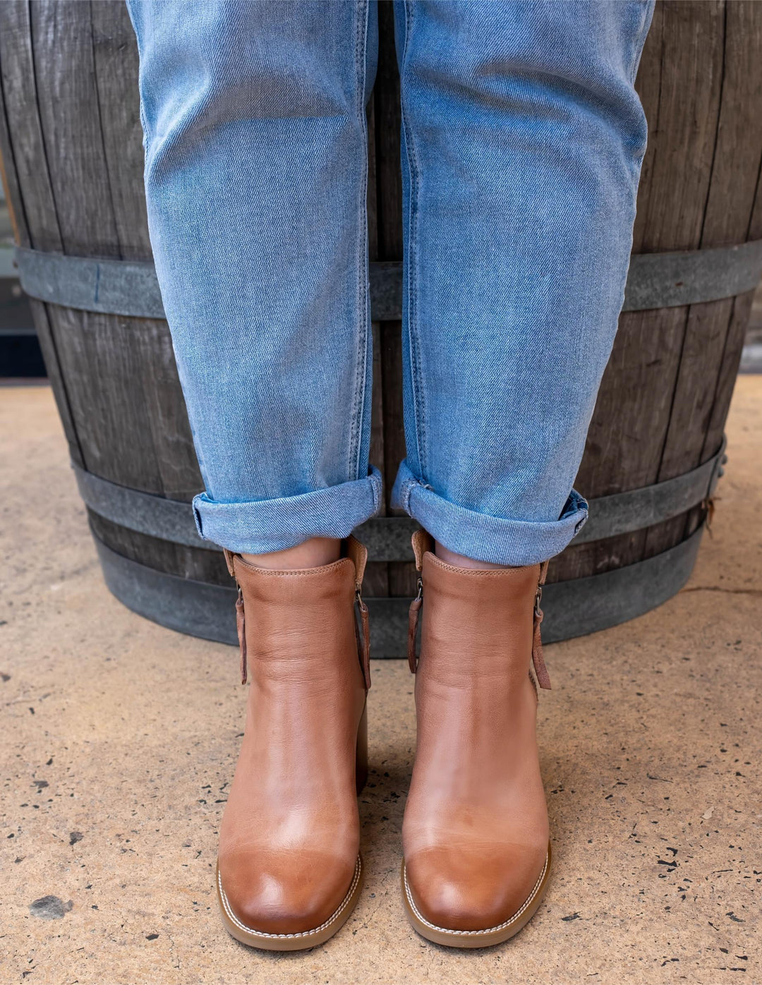 EOS - Charity Leather Ankle Boot Latte
