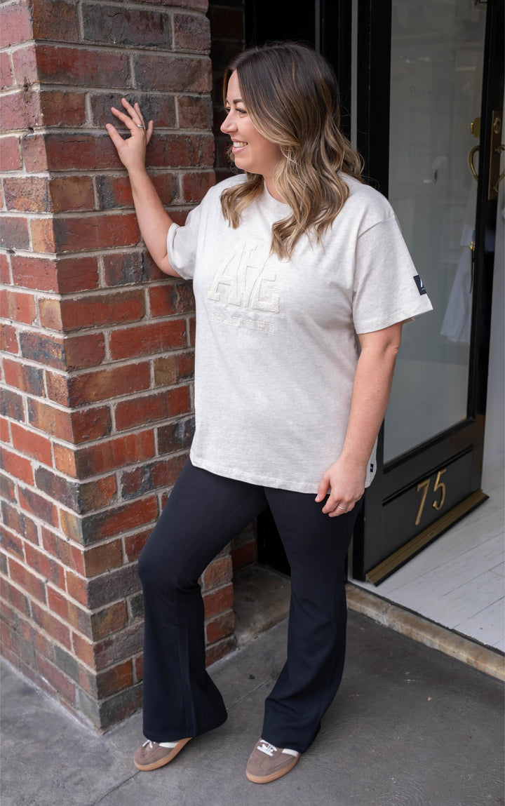 All About Eve - Tonal Oversized Tee Oat