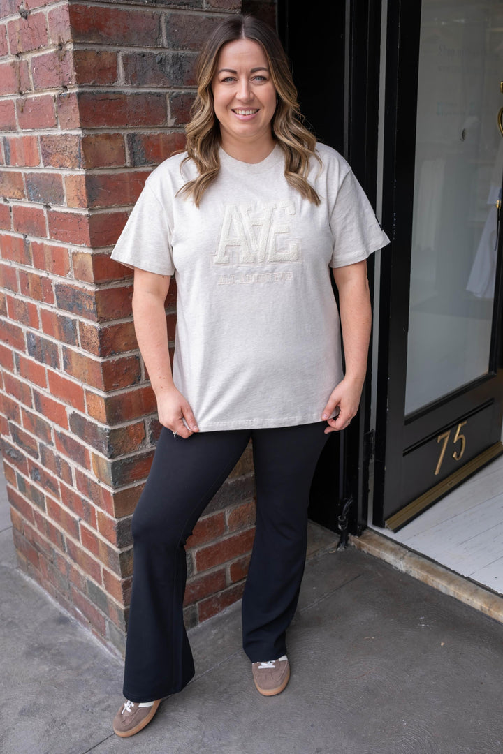 All About Eve - Tonal Oversized Tee Oat