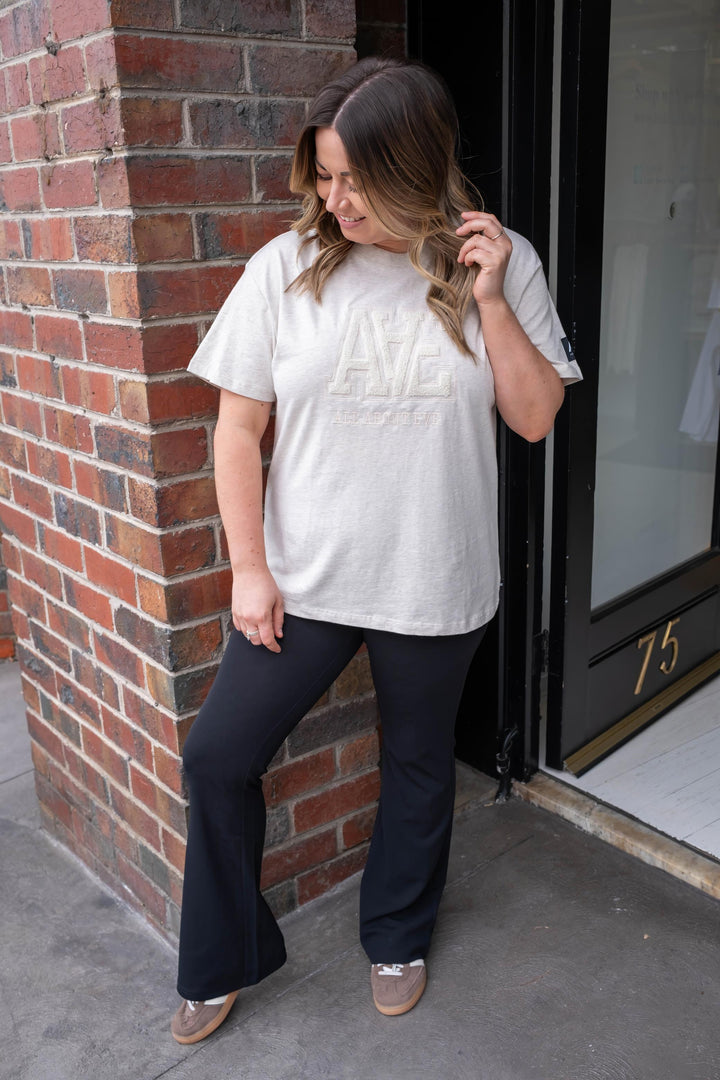 All About Eve - Tonal Oversized Tee Oat