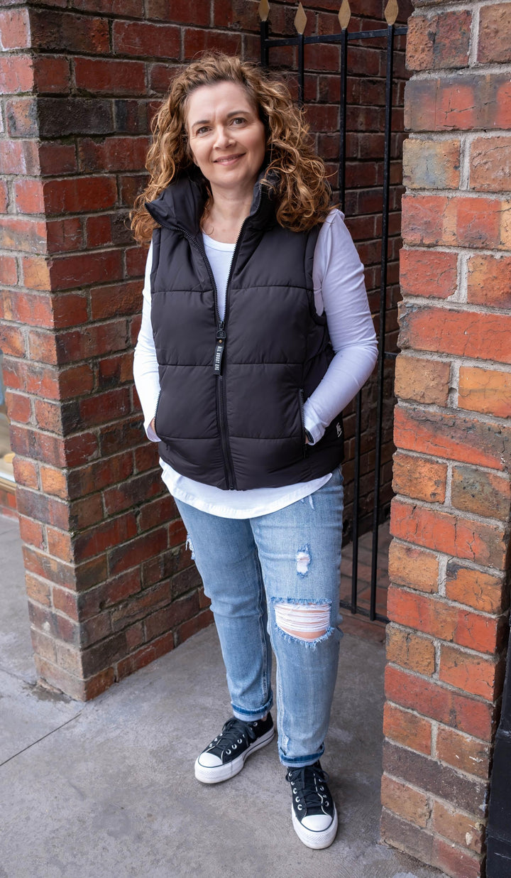 All About Eve - Remi Puffer Vest Black