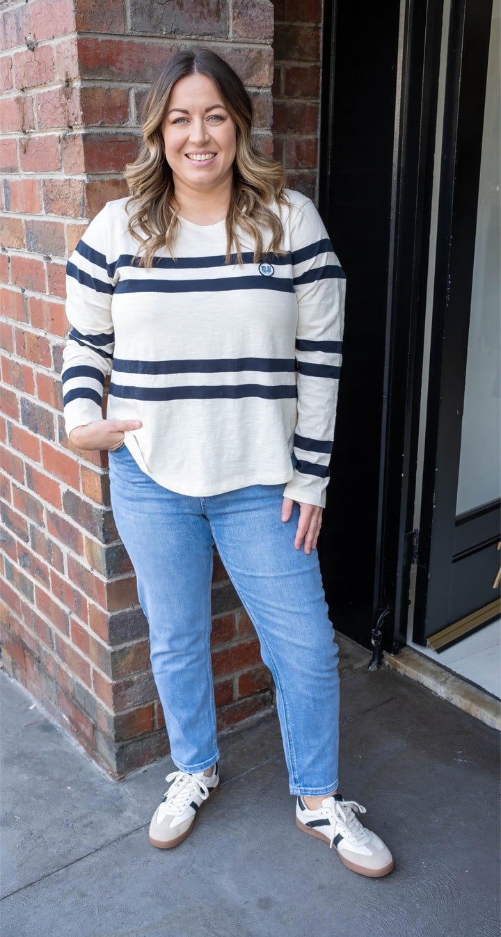 Elm - Allegra Long Sleeve Tee Vintage White