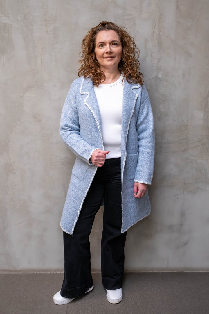 Canyon Coatigan Soft Blue