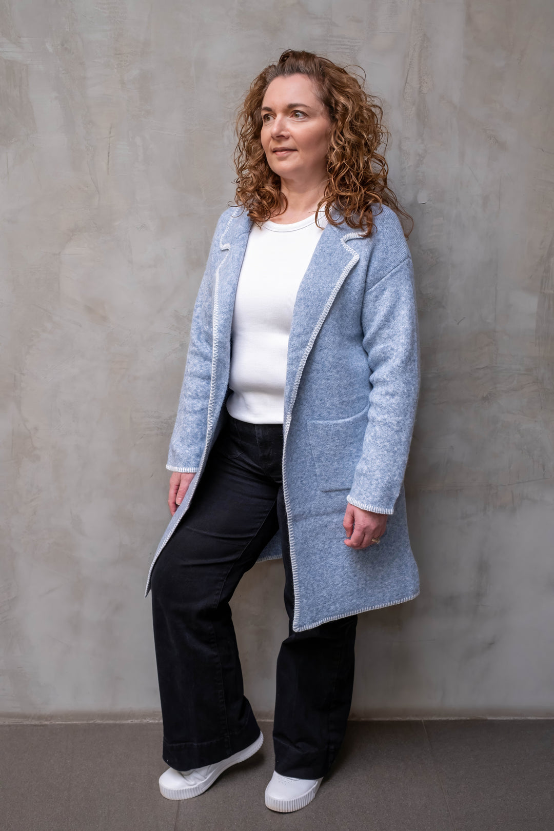 Canyon Coatigan Soft Blue