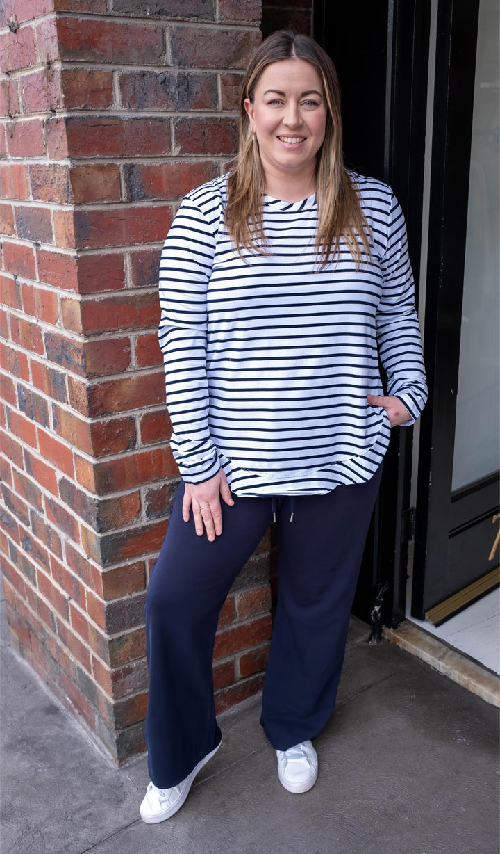 3rd Story - Mosman L/S Tee Nautic Stripe