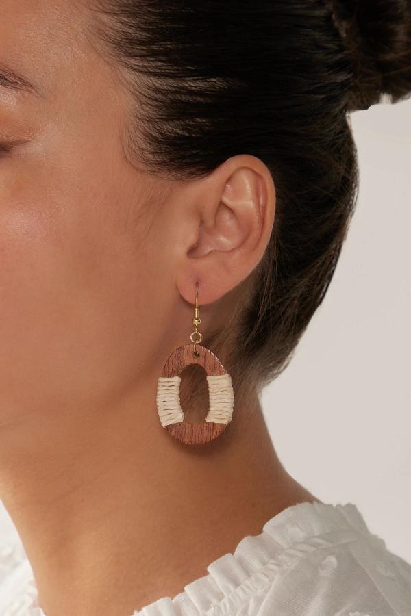 Eb & Ive - Cay Earring Tan/Natural