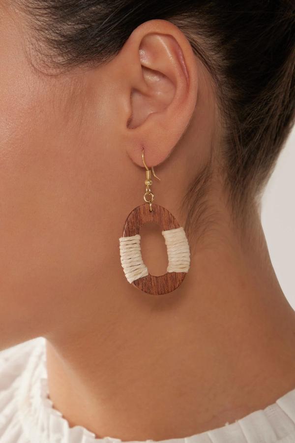 Eb & Ive - Cay Earring Tan/Natural