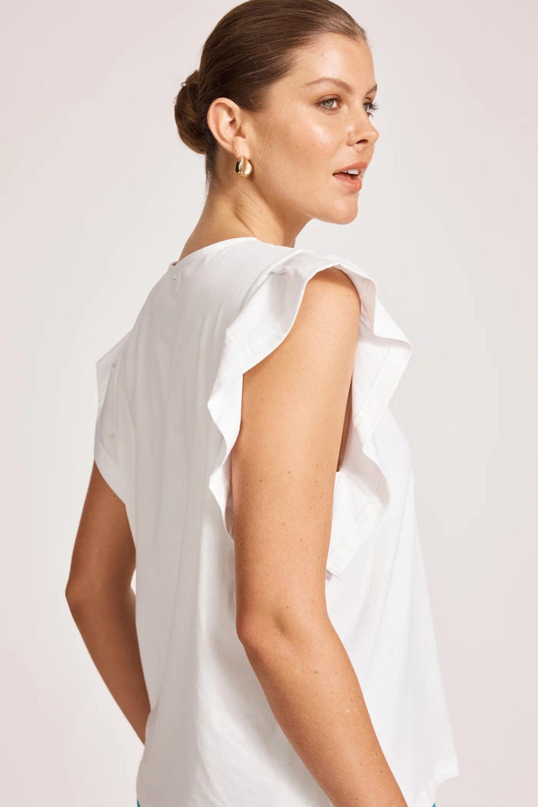 Eb & Ive - Francia Frill Tank White