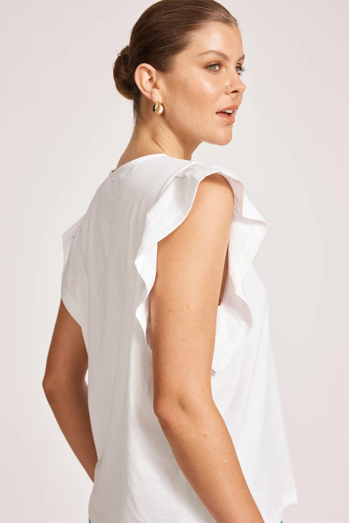 Eb & Ive - Francia Frill Tank White