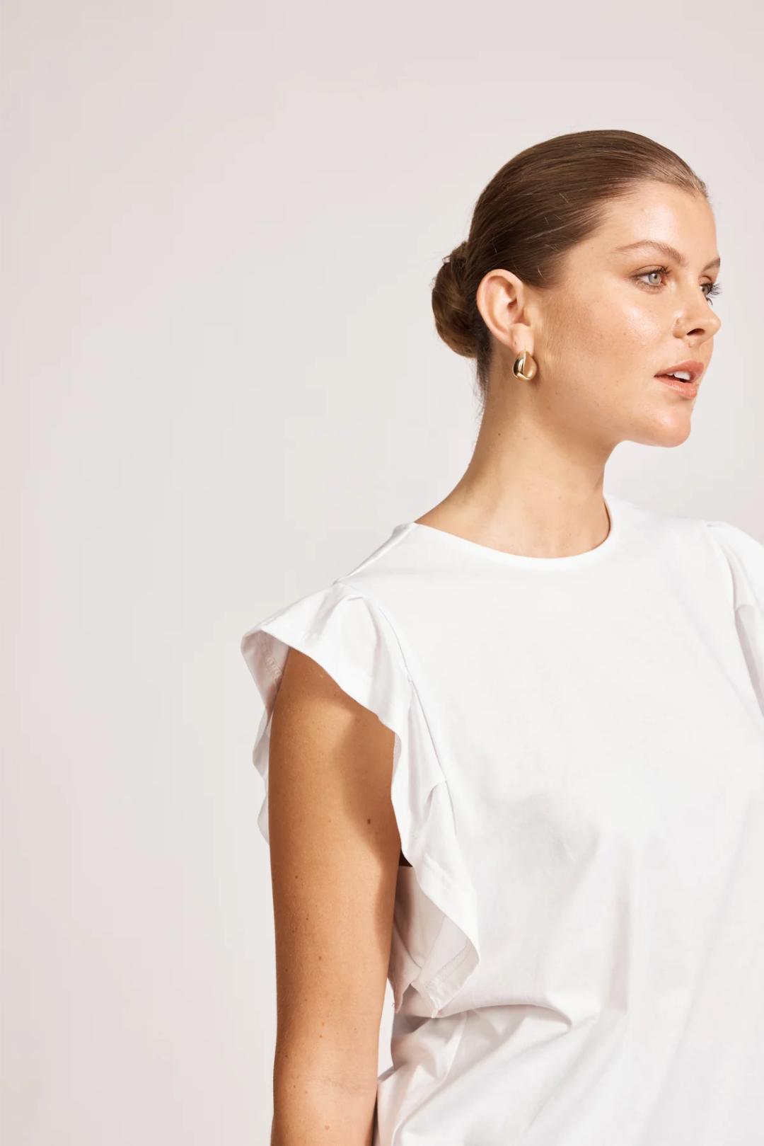 Eb & Ive - Francia Frill Tank White