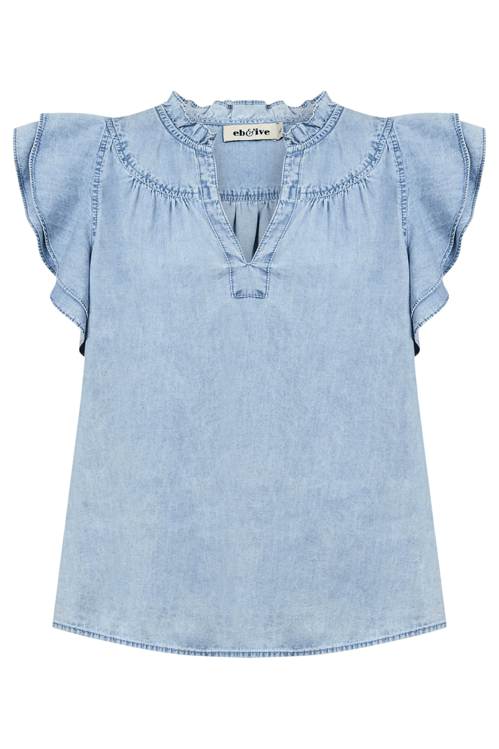 Eb & Ive - Melenia Frill Top Denim