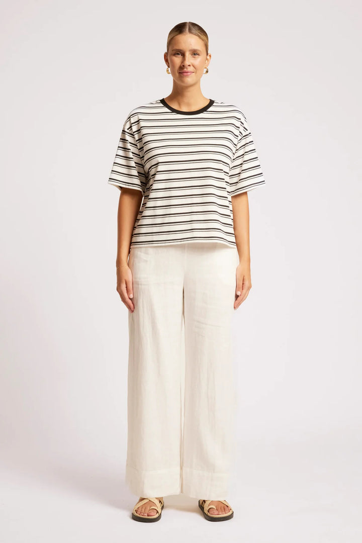 Eb &amp; Ive - Paloma T-Shirt Black / White Stripe
