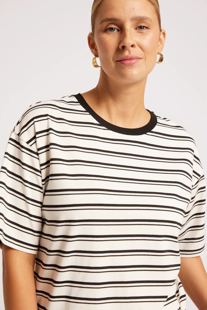 Eb &amp; Ive - Paloma T-Shirt Black / White Stripe