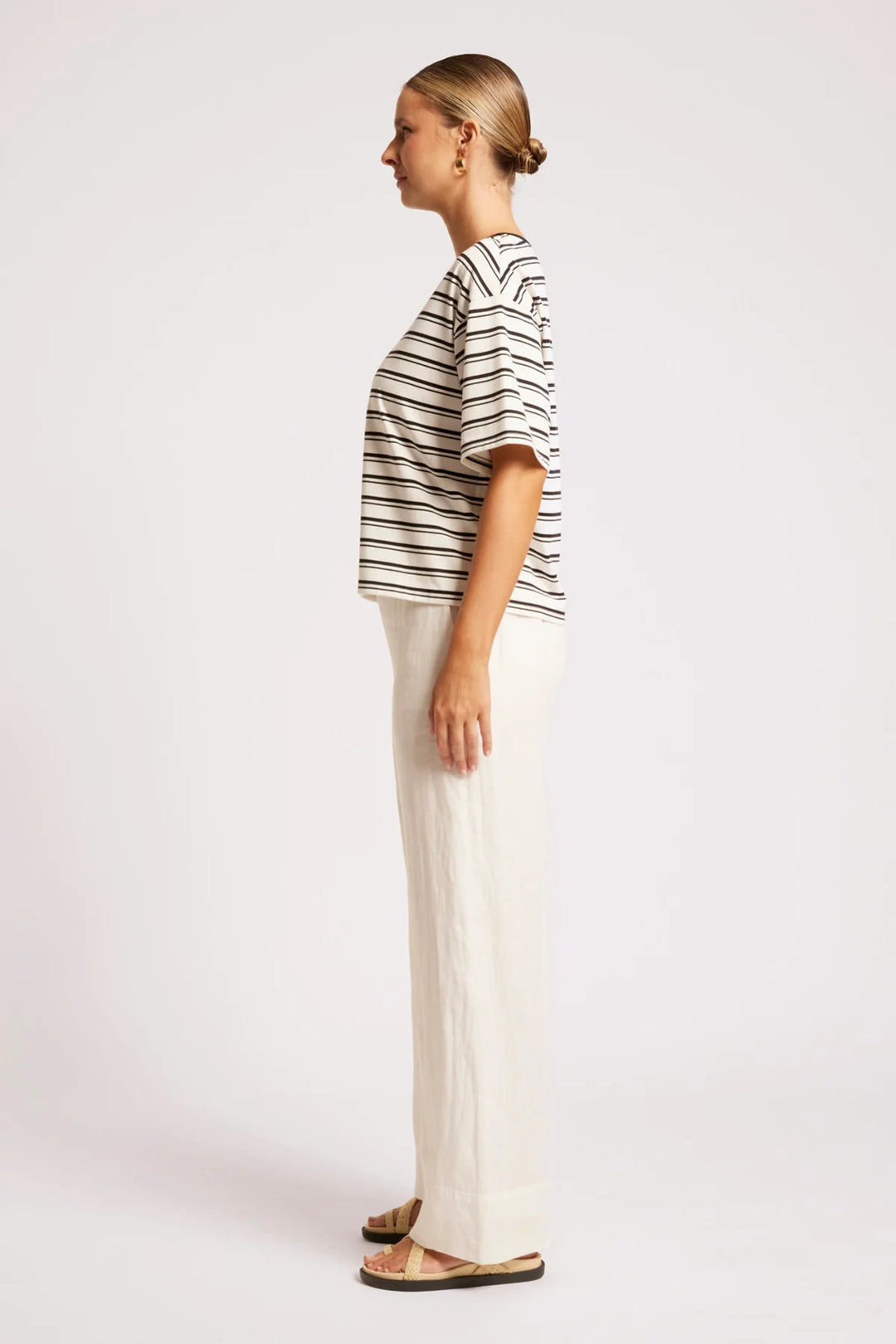 Eb &amp; Ive - Paloma T-Shirt Black / White Stripe