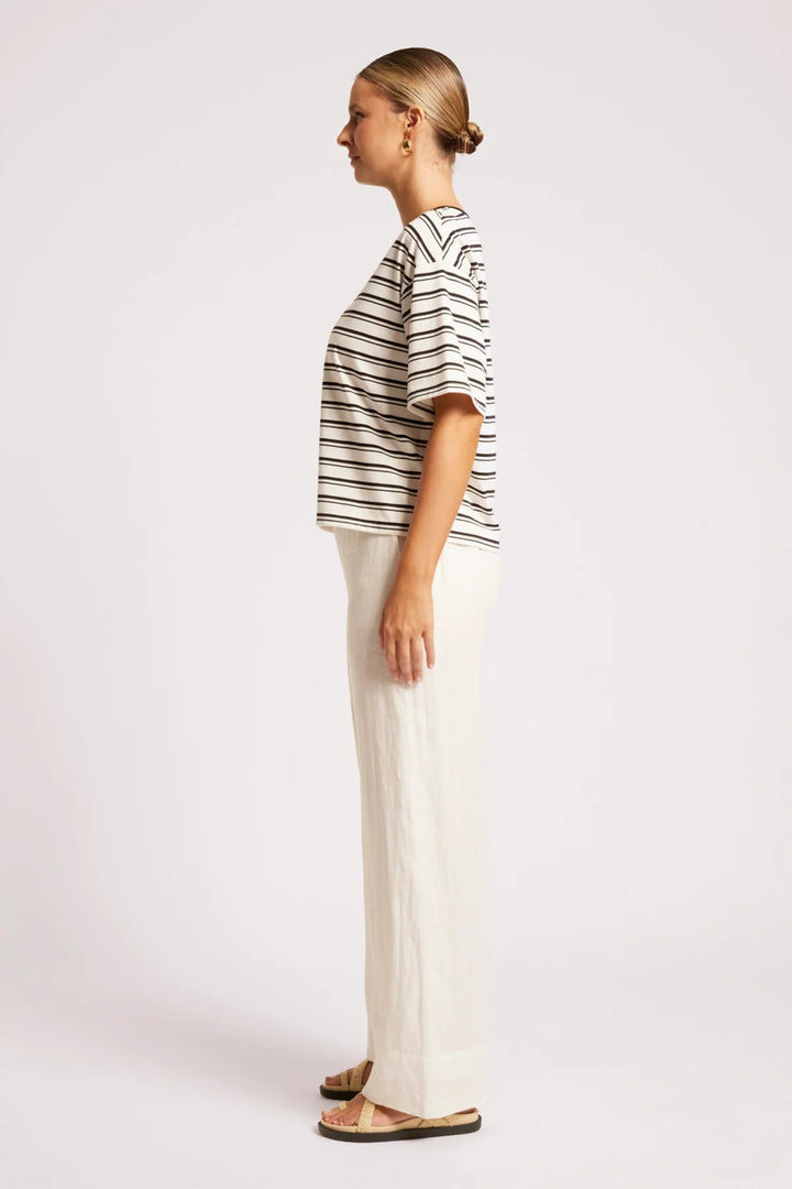 Eb &amp; Ive - Paloma T-Shirt Black / White Stripe