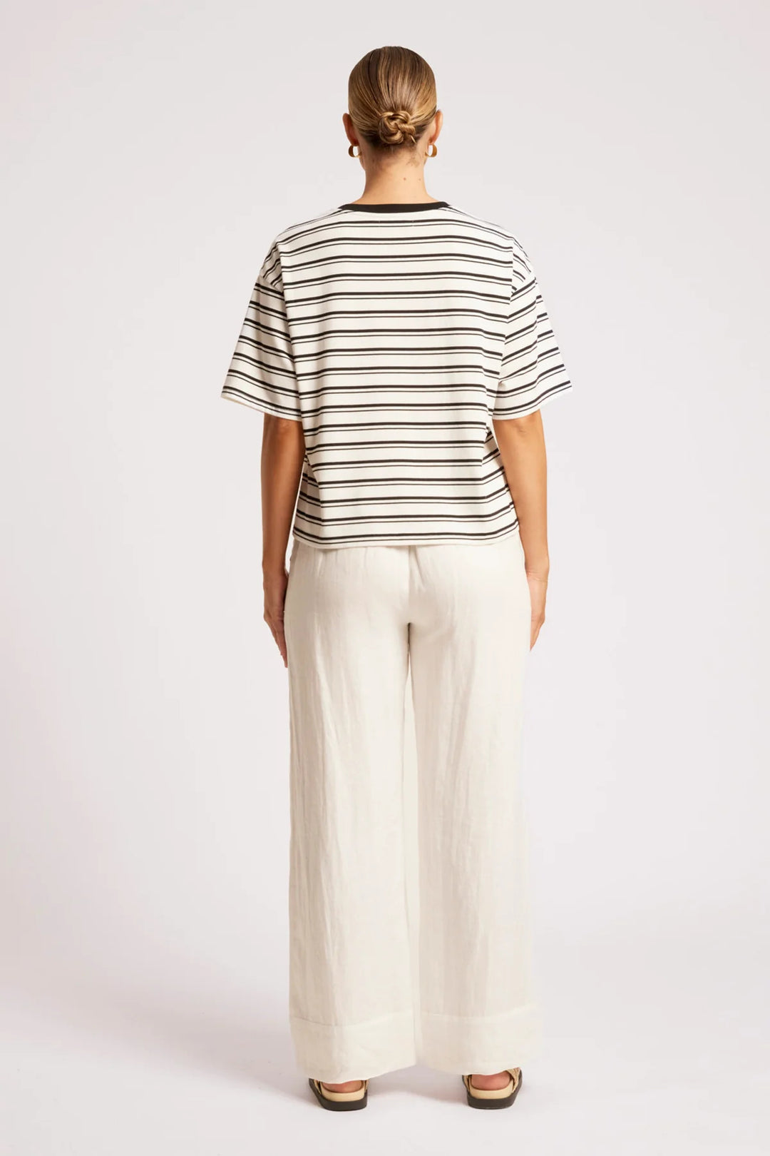 Eb &amp; Ive - Paloma T-Shirt Black / White Stripe