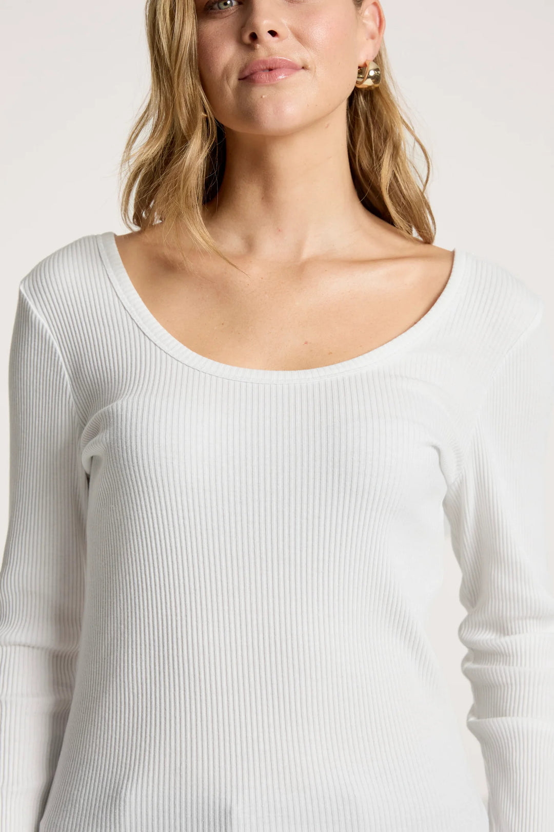 Eb &amp; Ive - Plage Long Sleeve Tshirt White