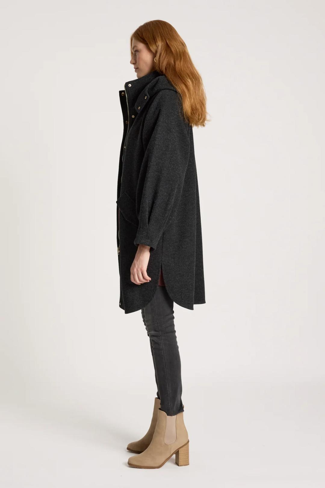 Eb &amp; Ive - Sable Hood Jacket Char