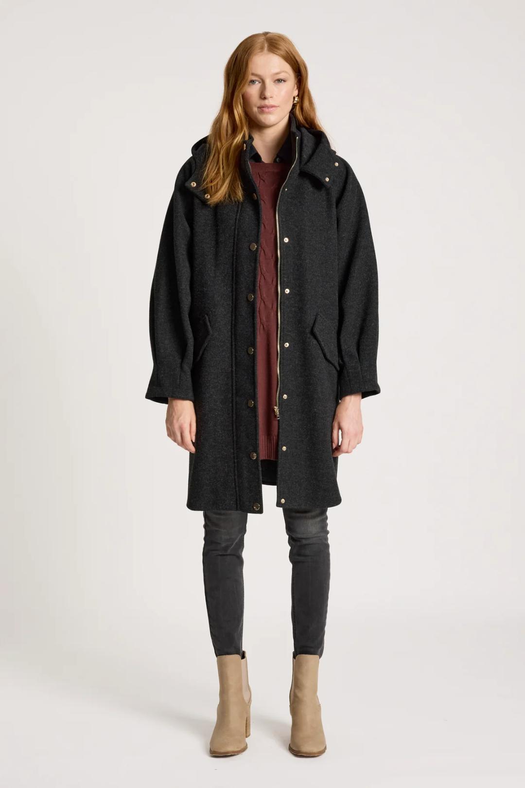 Eb &amp; Ive - Sable Hood Jacket Char