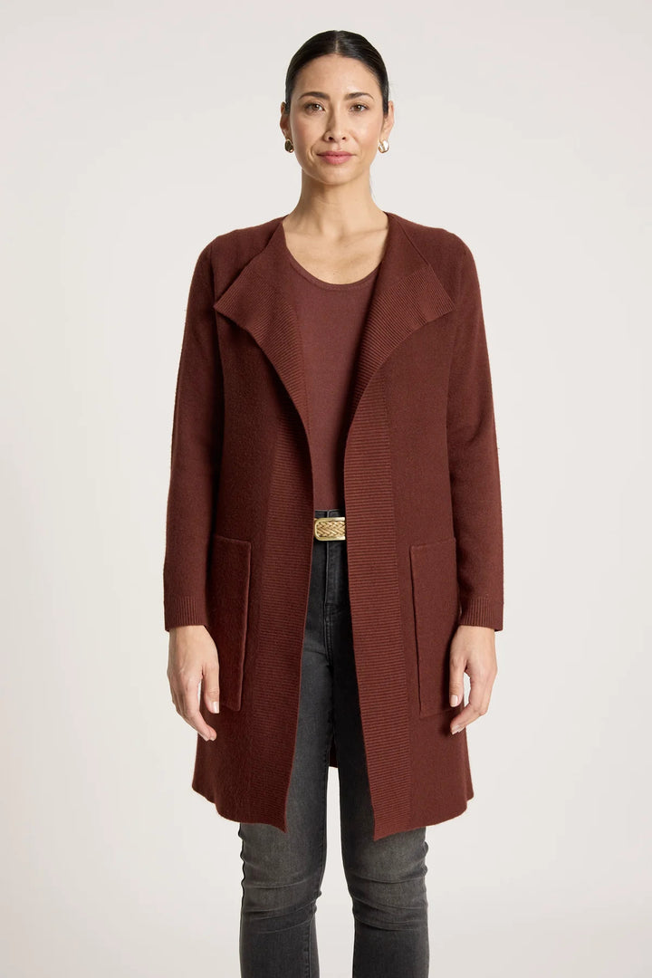 Eb &amp; Ive - Samira Cardigan Mahogany