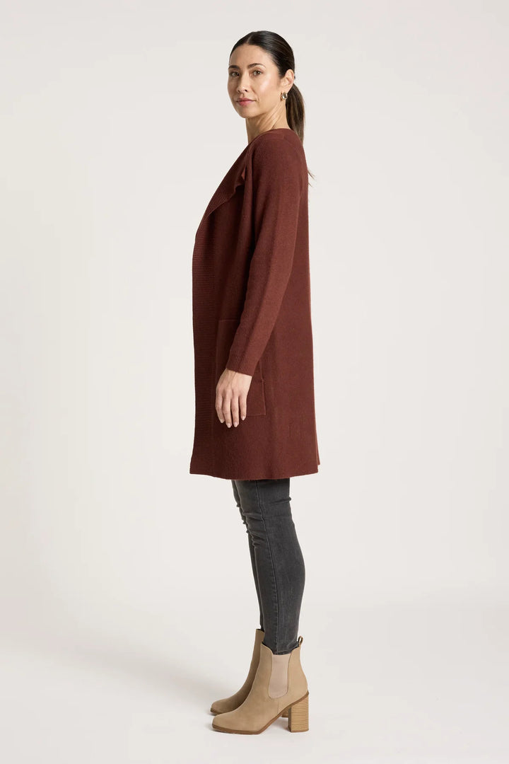 Eb &amp; Ive - Samira Cardigan Mahogany