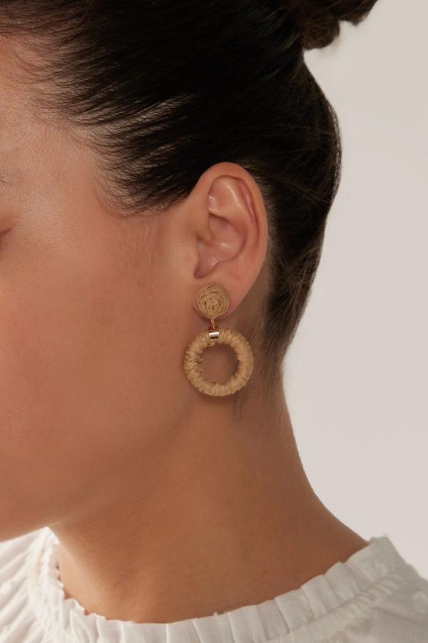 Eb & Ive - Sojourn Round Earring Dune