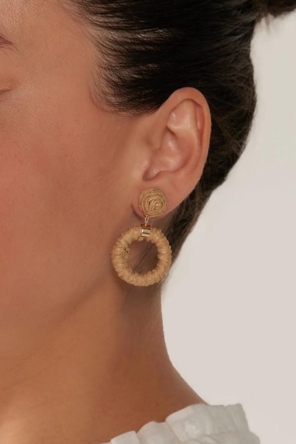 Eb & Ive - Sojourn Round Earring Dune