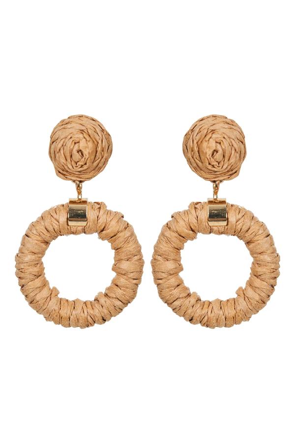 Eb & Ive - Sojourn Round Earring Dune