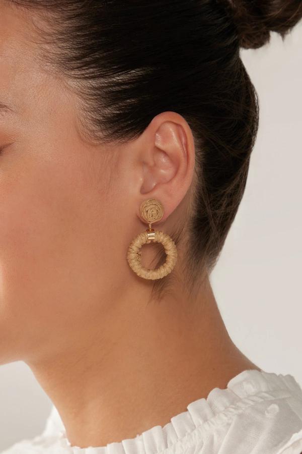 Eb & Ive - Sojourn Round Earring Dune