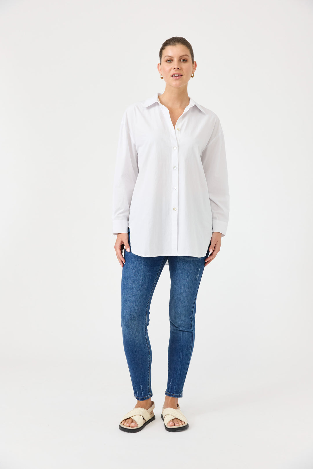 Eb & Ive - Studio Oversized Shirt White