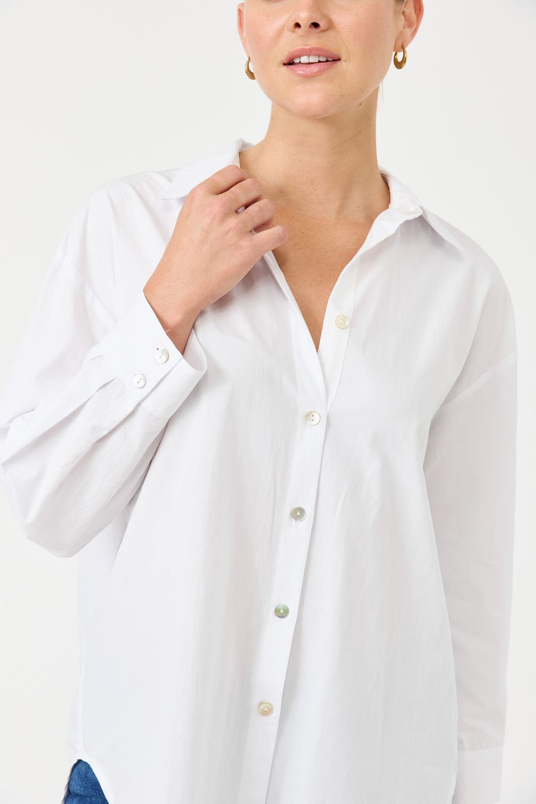 Eb & Ive - Studio Oversized Shirt White