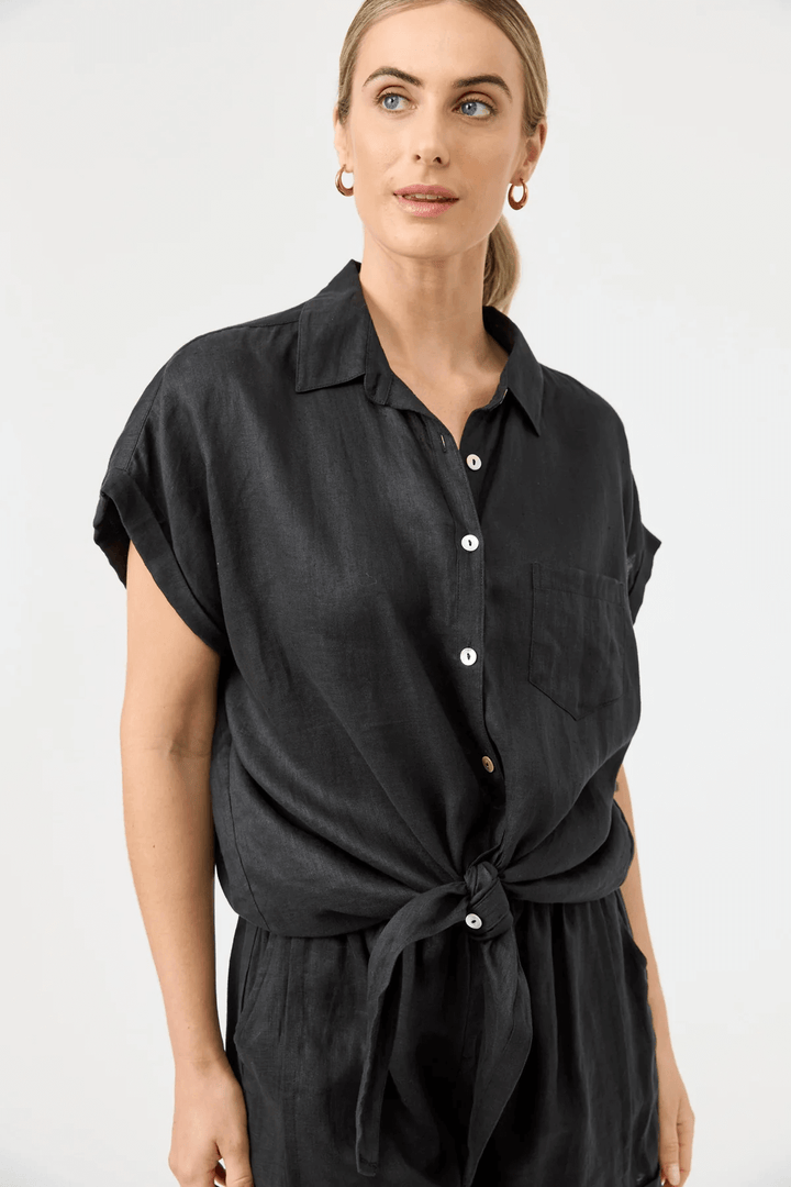 Eb & Ive - Studio Tie Shirt Ebony