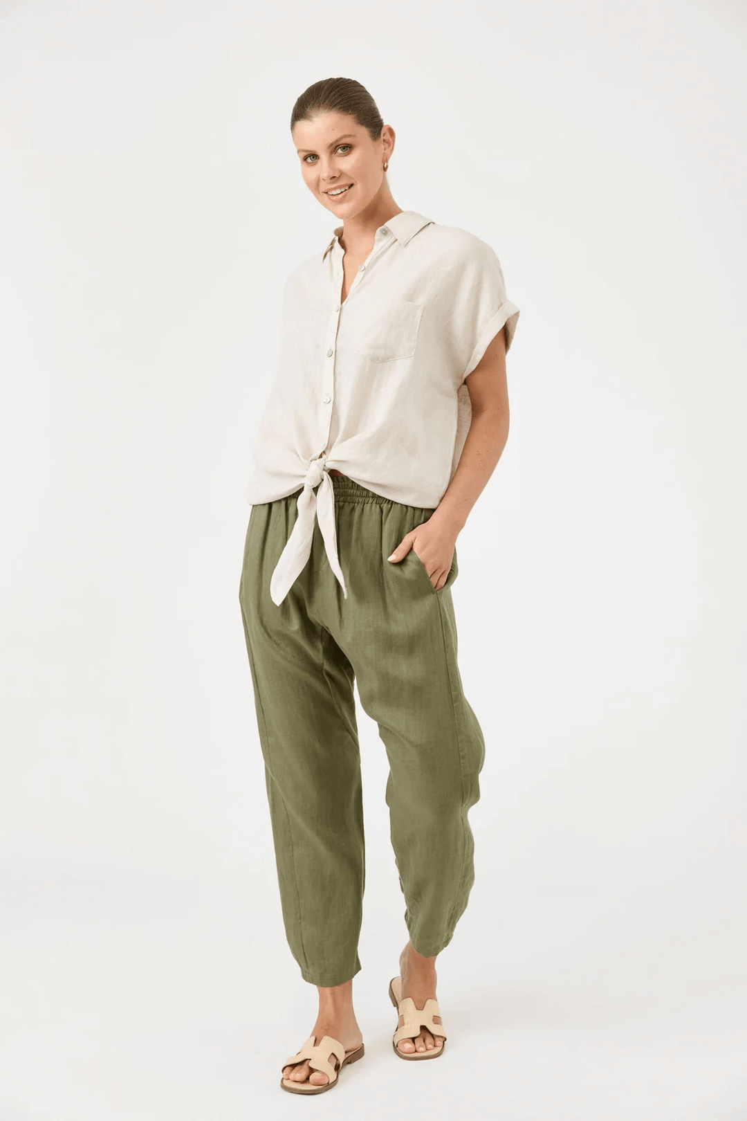 Eb & Ive - Studio Tie Shirt Tusk