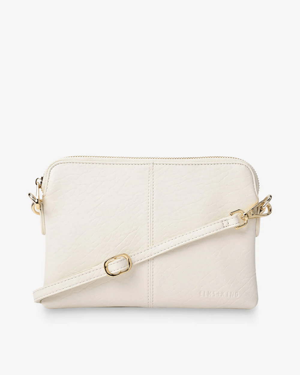 Elms + King - Bowery Crossbody Wallet Chalk