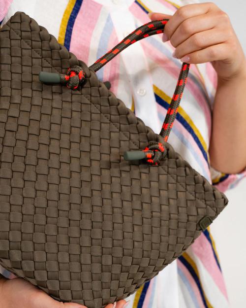 Elms + King - Michigan Tote Khaki Neo Plait