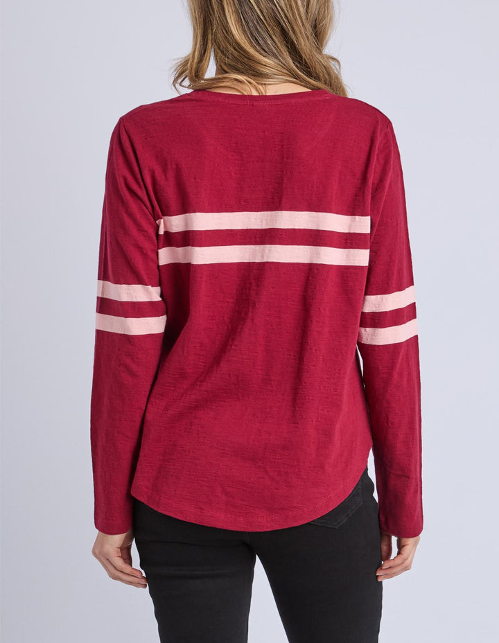 Elm - Adora Long Sleeve Tee Maroon