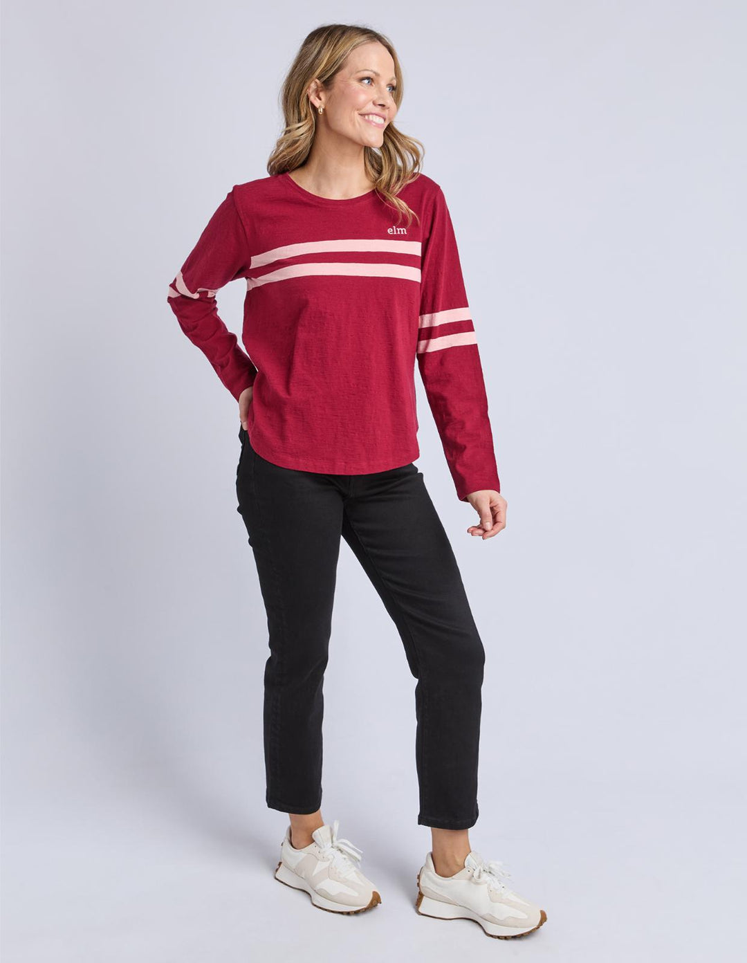 Elm - Adora Long Sleeve Tee Maroon