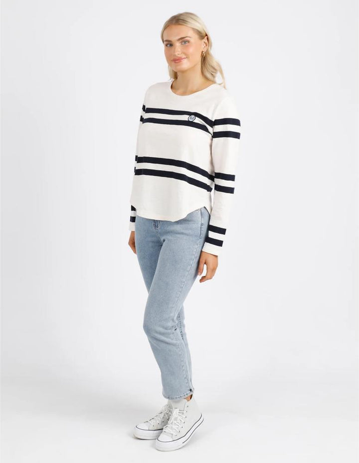 Elm - Allegra Long Sleeve Tee Vintage White