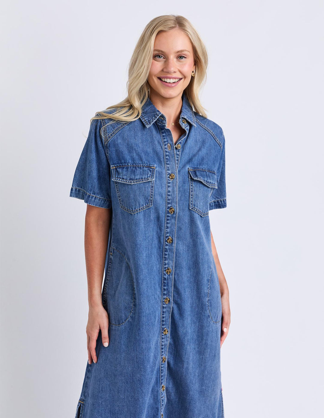 Elm - Ayla Midi Dress Blue