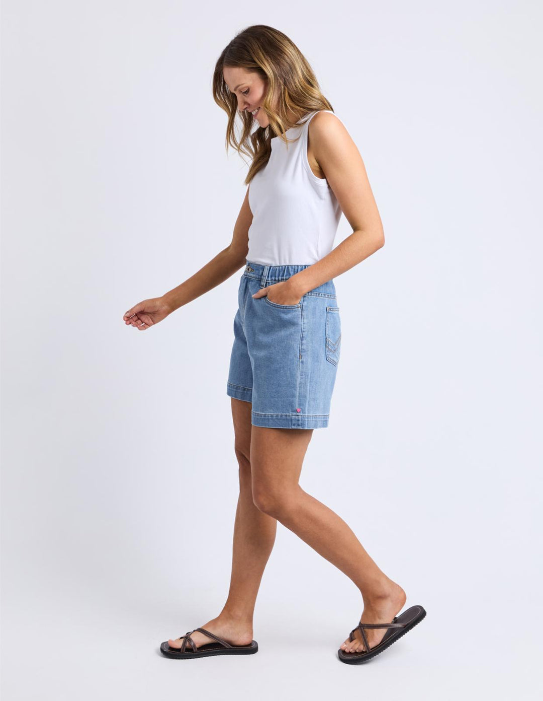 Elm - Birdie Denim Short Blue