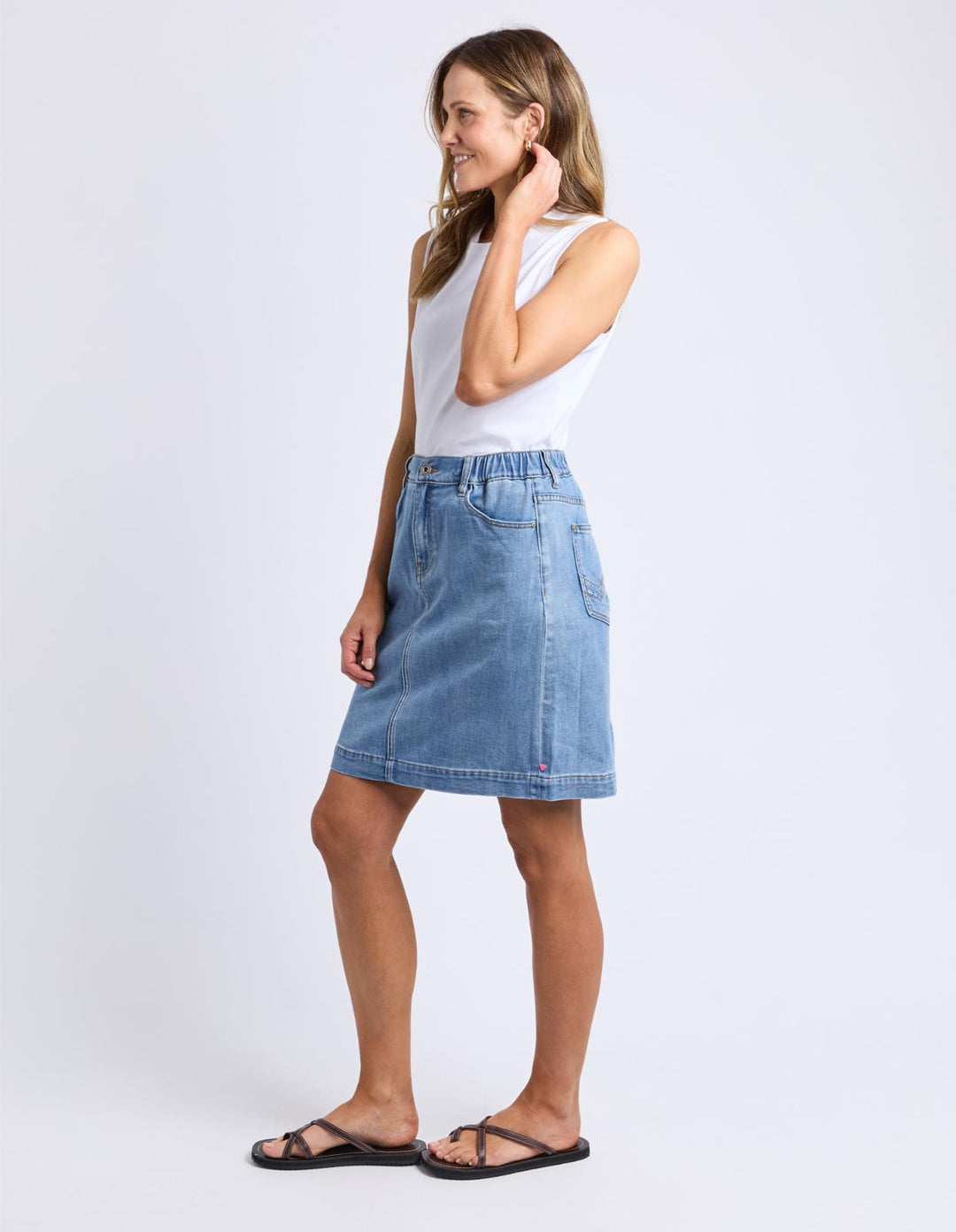 Elm - Birdie Denim Skirt Blue
